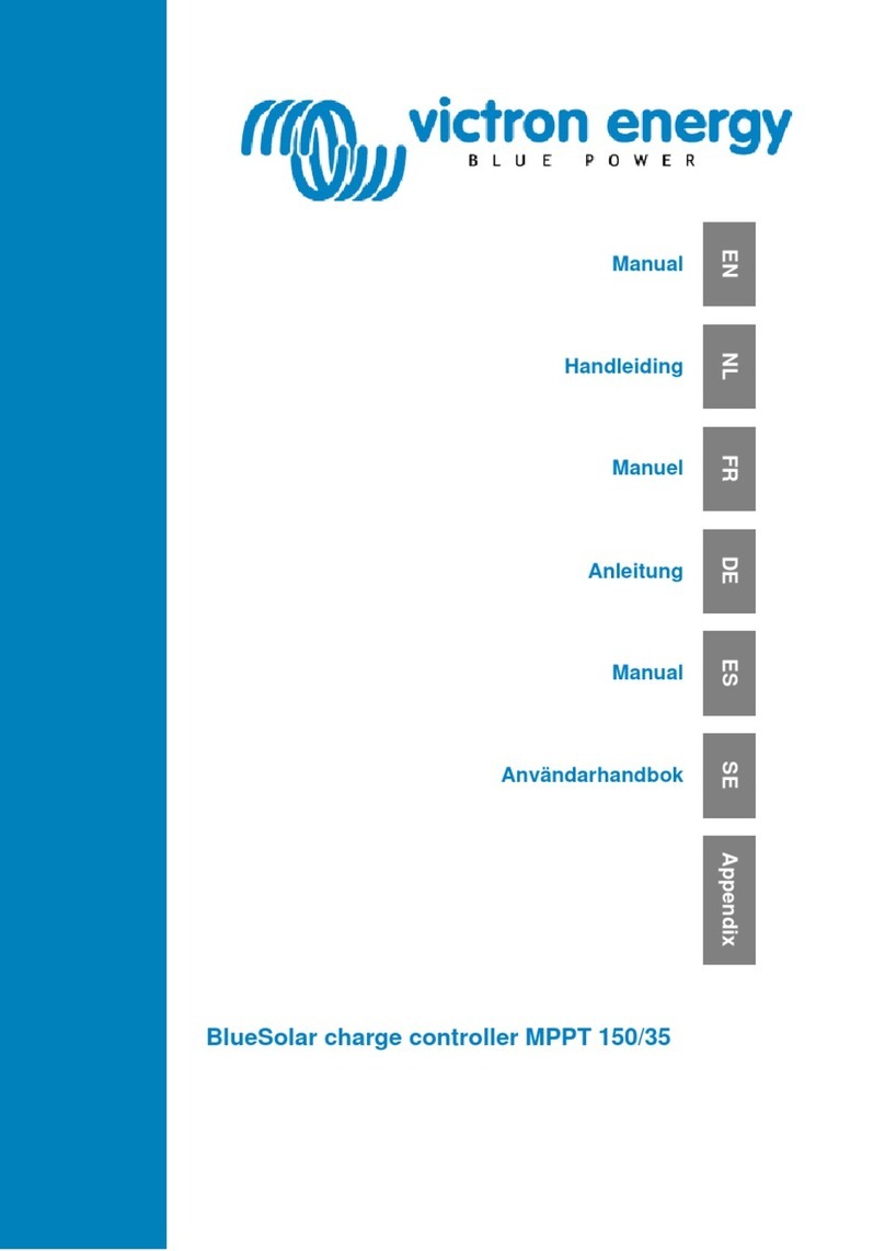 Victron energy BlueSolar MPPT 150/35 User manual Victron energy BlueSolar MPPT 150/35 User manual