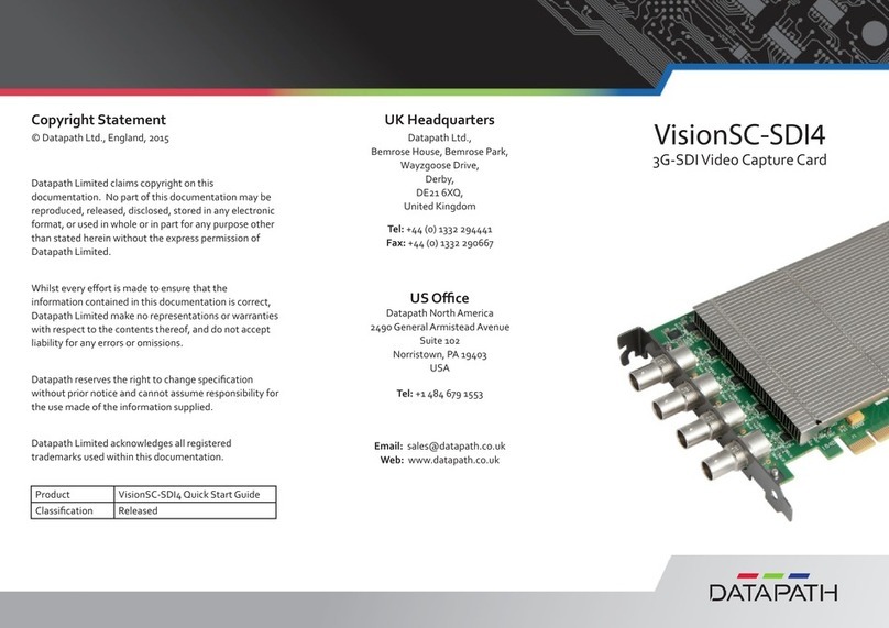 Datapath VisionSC-SDI4 quick start guide