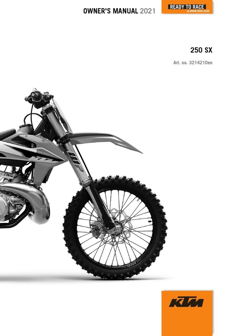 KTM 250 SX 2021 User manual KTM 250 SX 2021 User manual