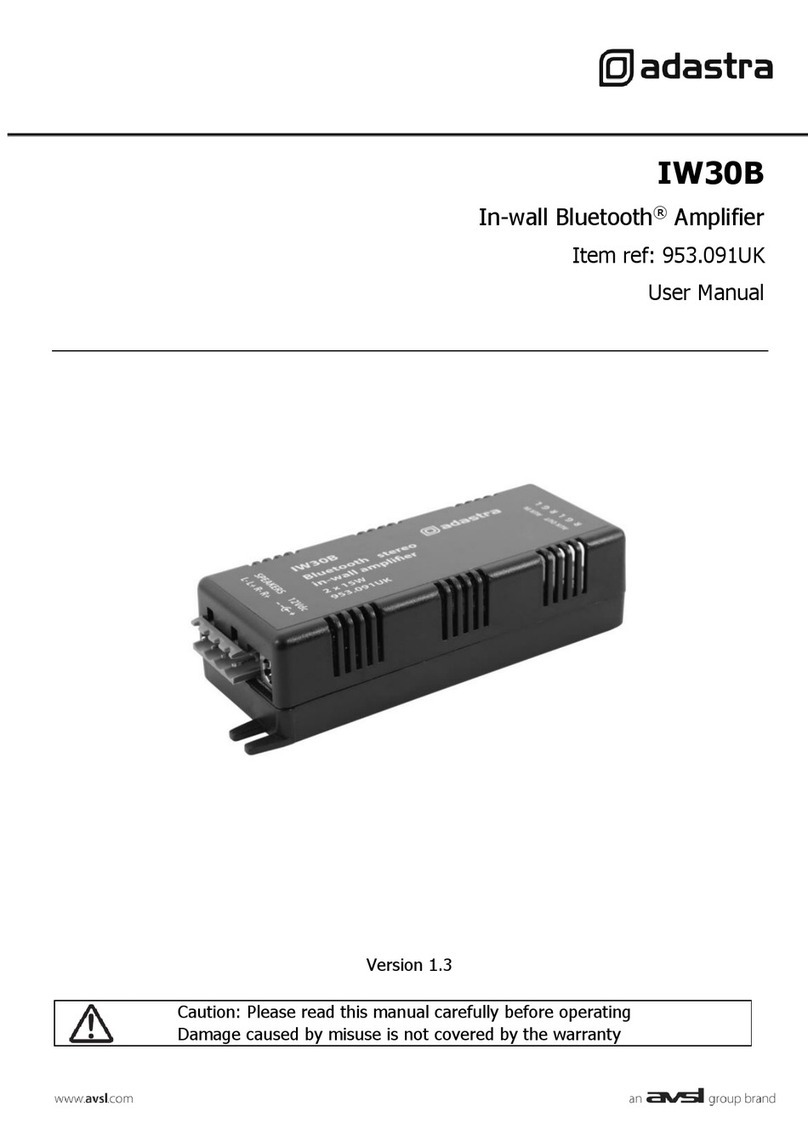 Adastra 953.091UK user manual
