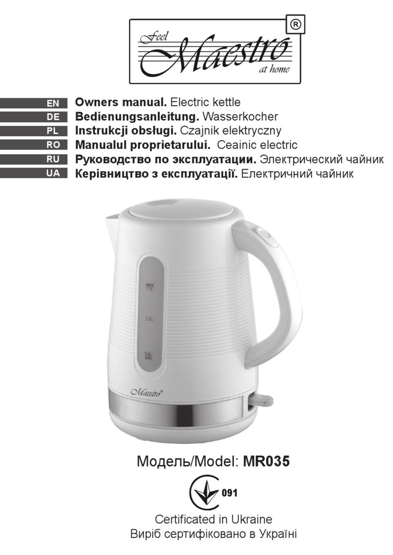 Maestro MR035 owner's manual