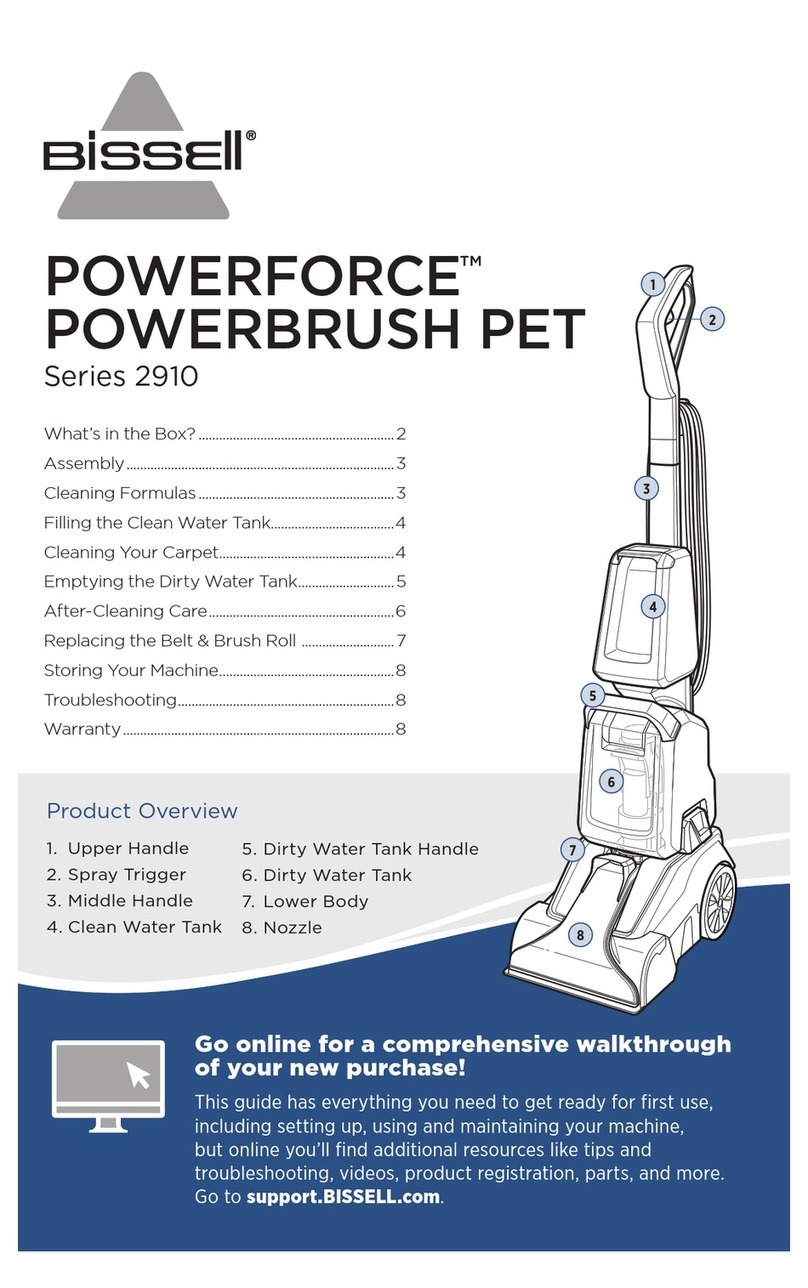 Bissell POWERFORCE 2910 Series quick start guide