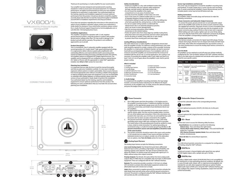 JL Audio VX600/1i Instruction Manual