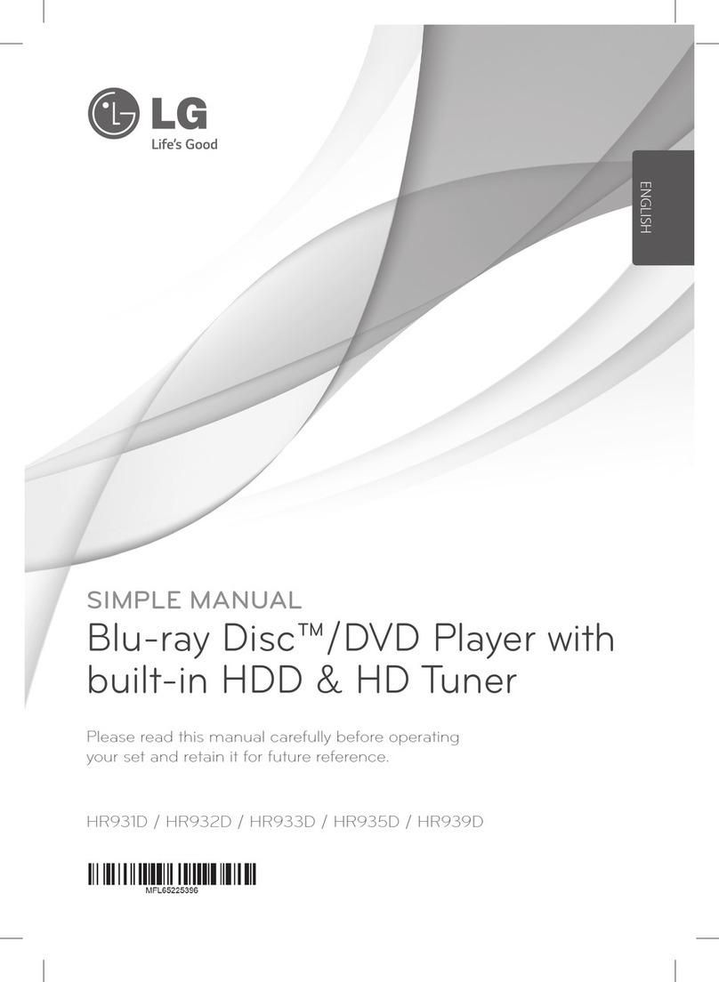 LG HR932D Specification sheet