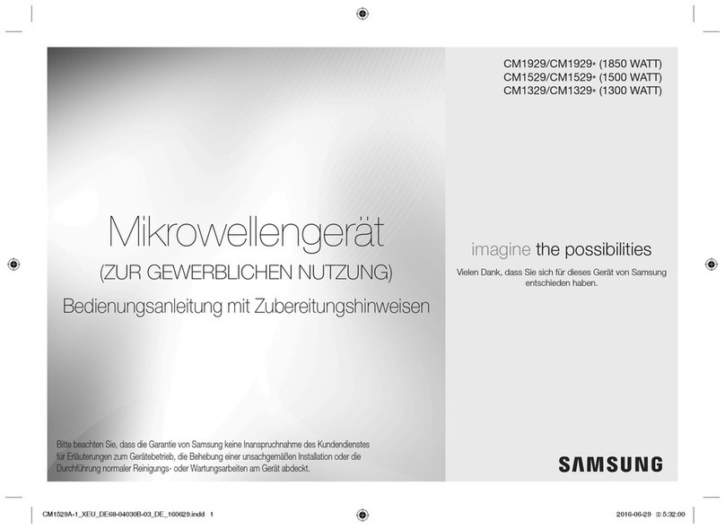 Samsung CM1929 Owner's instructions & cooking guide