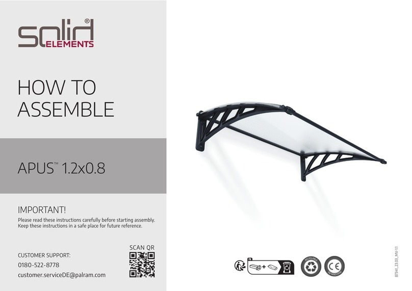 Palram solid APUS 1.2x0.8 How to assemble