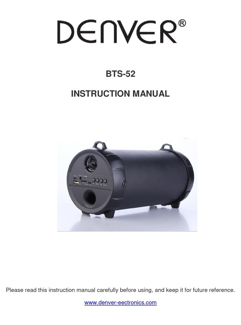Denver BTS-52 instruction manual