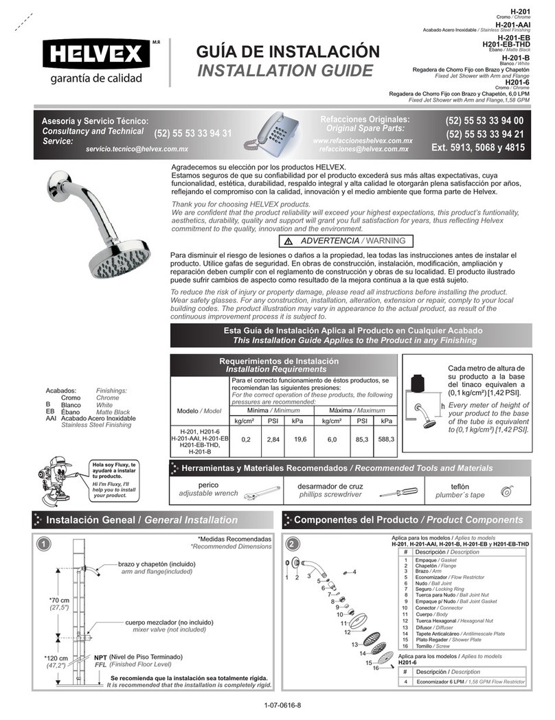 Helvex H201-EB-THD User manual