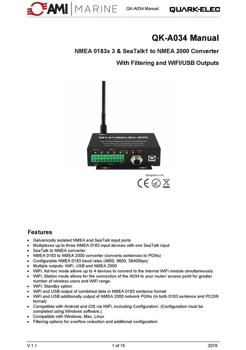 AMI Marine Quark-Elec QK- A034 manual