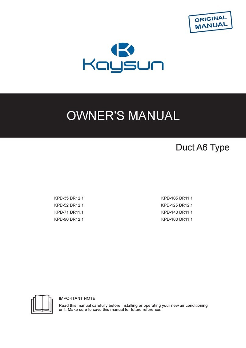 Kaysun KPD-35 DR12.1 User manual