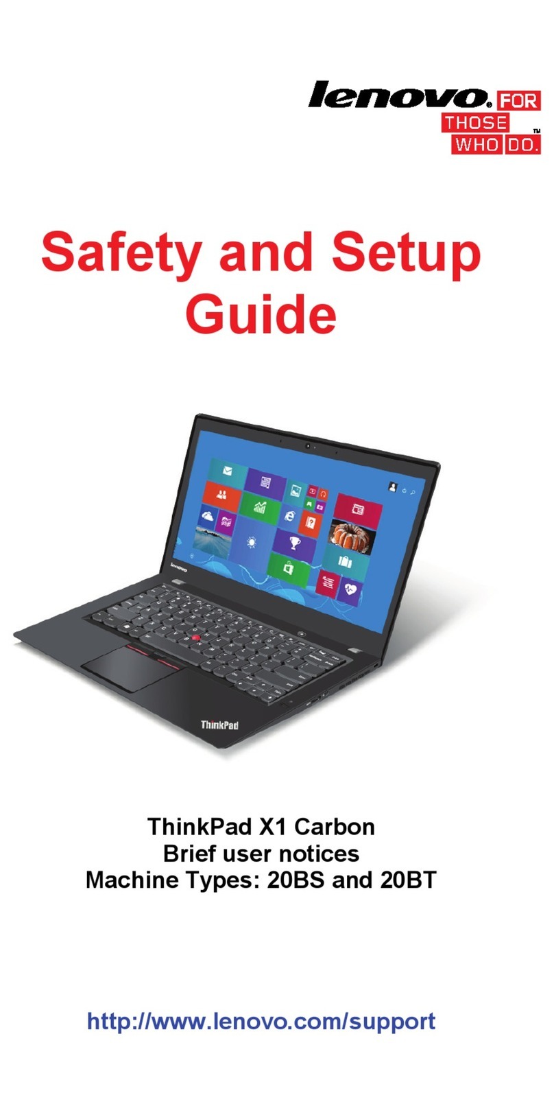 Lenovo ThinkPad X1 Carbon User manual