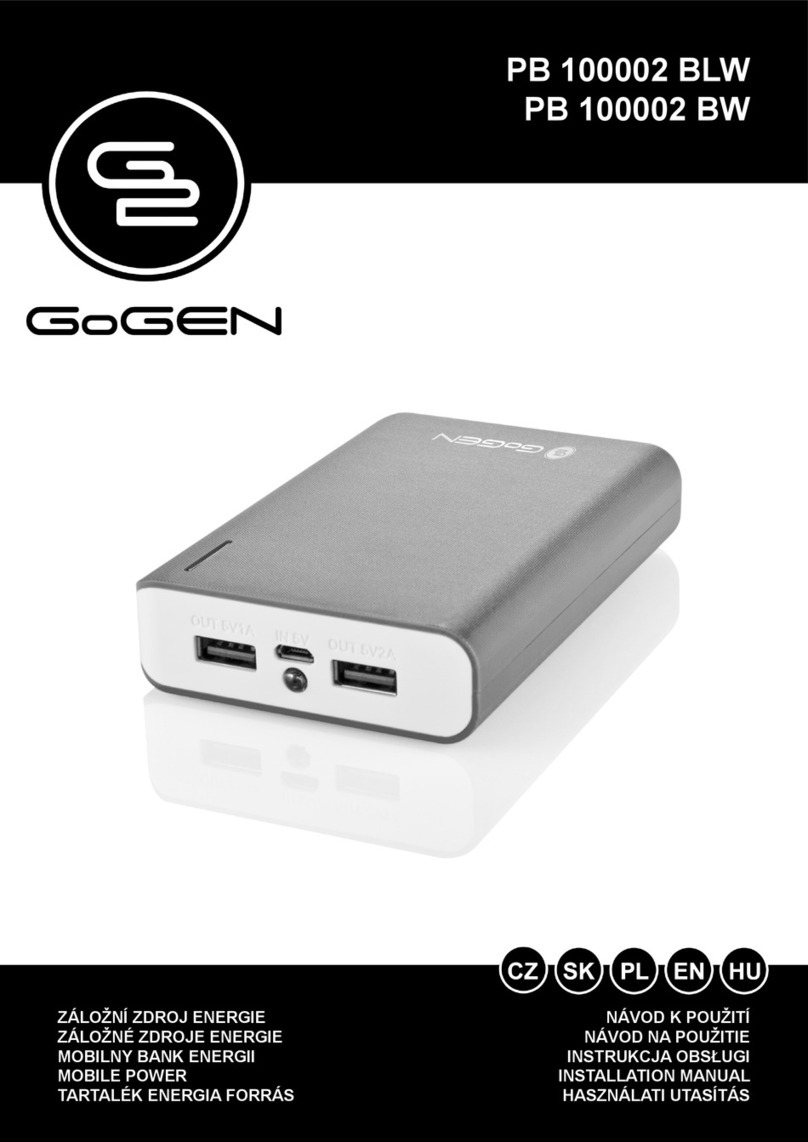 Gogen PB 100002 BLW User manual Gogen PB 100002 BLW User manual