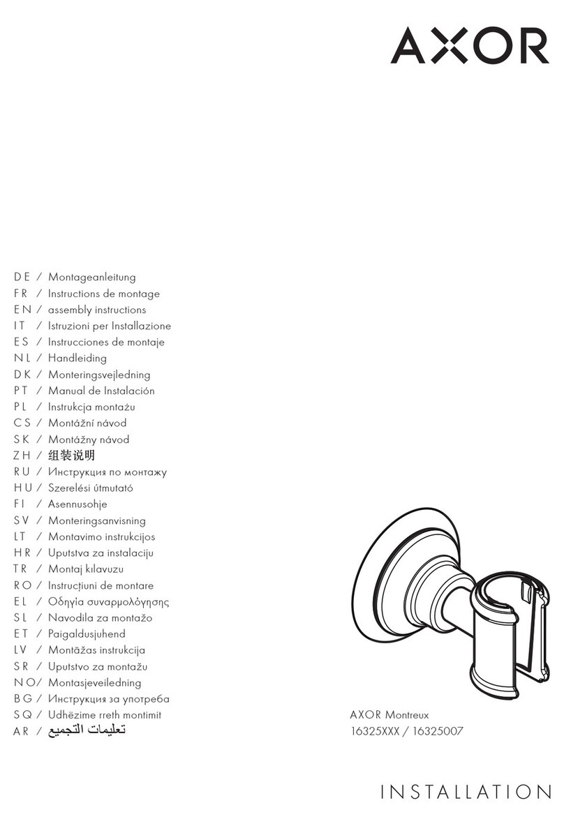 Axor Montreux 16325 Series User manual