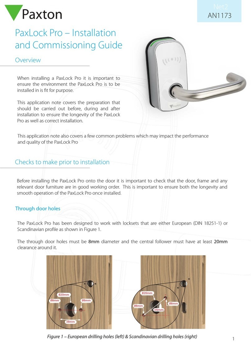 Paxton Pro AN1173 Installation and commissioning guide