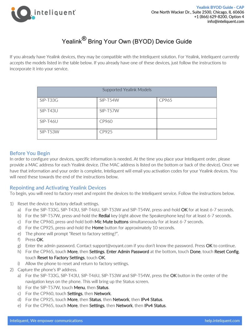 Yealink SIP-T33G Application guide