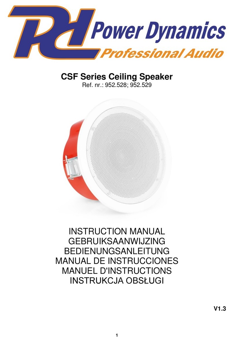 Power Dynamics CSF Series User manual