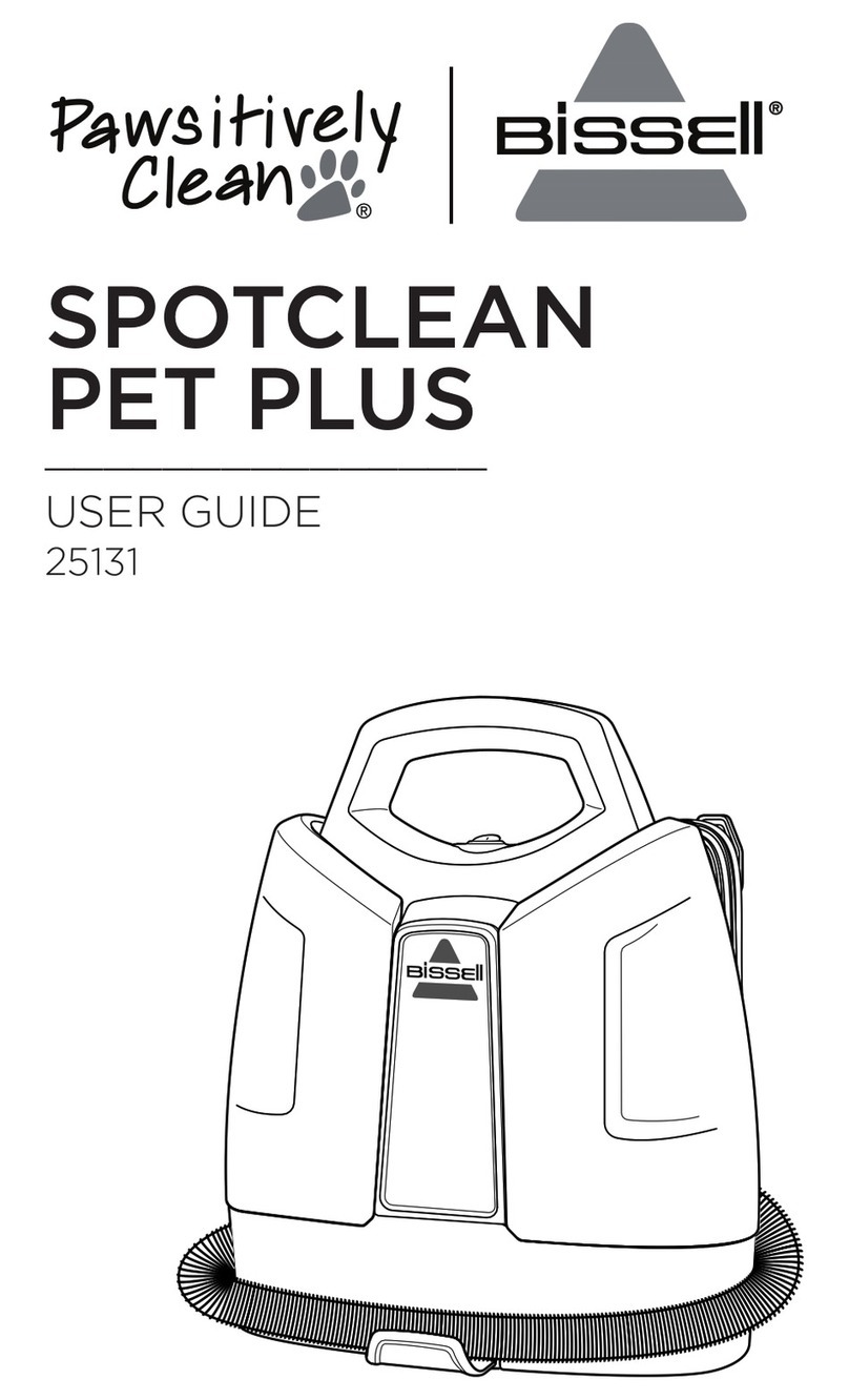 Bissell Pawsitively clean SPOTCLEAN PET PLUS user guide