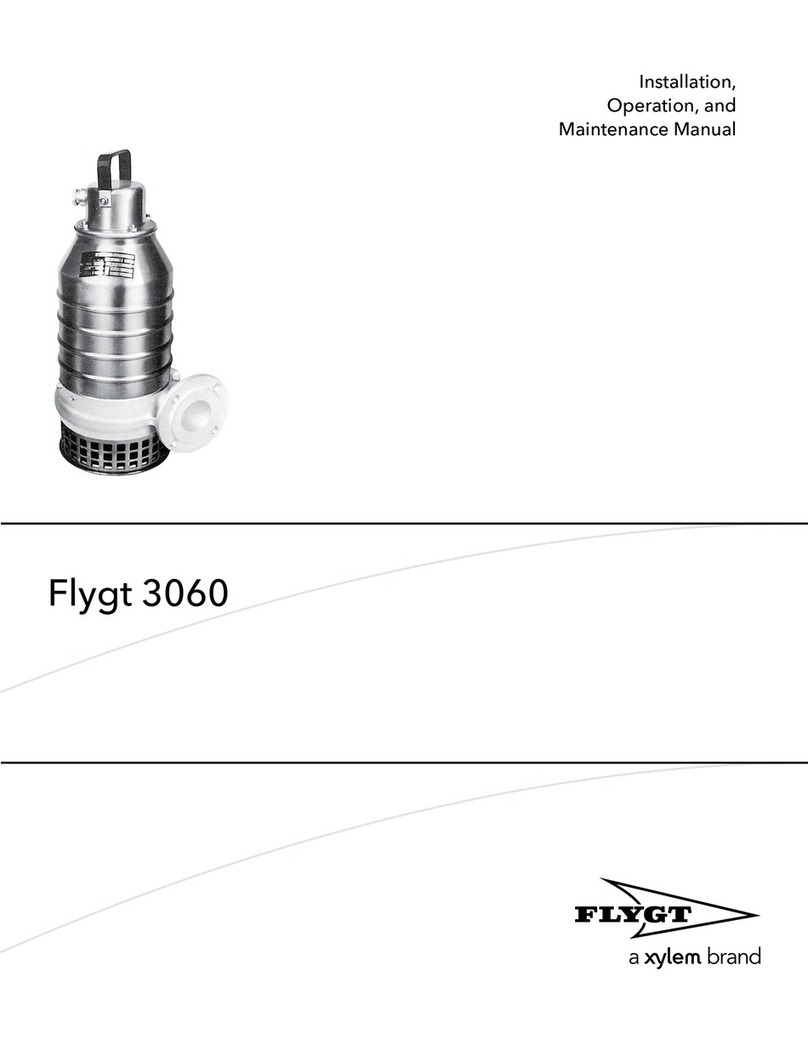 Xylem Flygt 3060 Installation, operation and maintenance manual