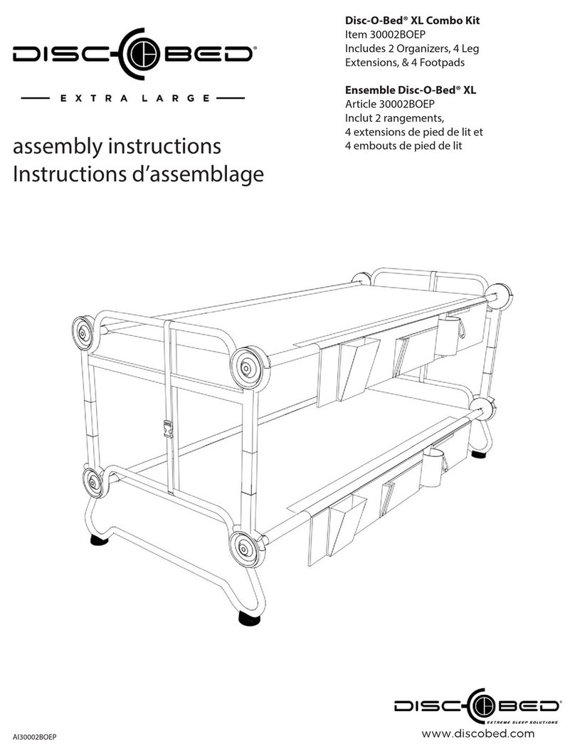 Disc-O-Bed Disc-O-Bed XL Assembly instructions