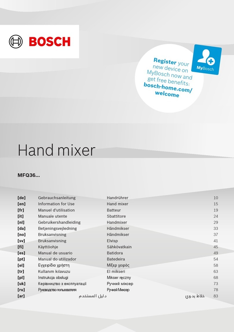 Bosch MFQ36 Series Instructions for use