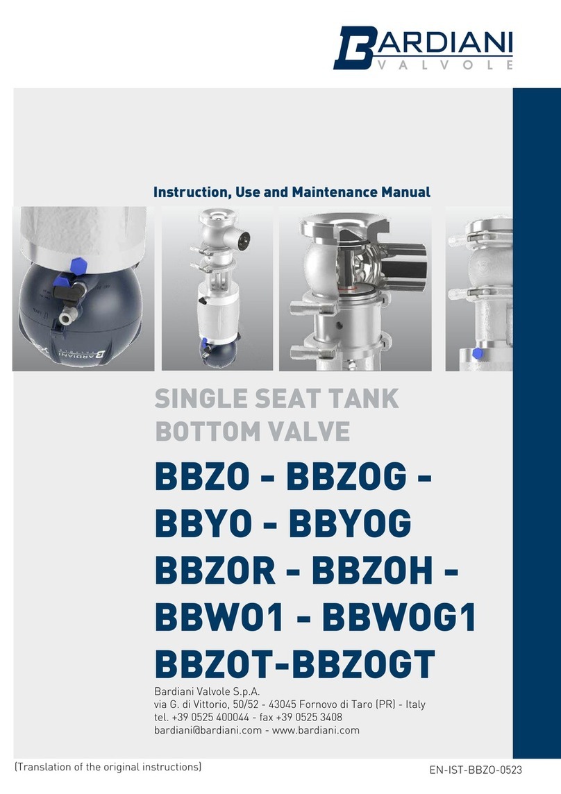 Bardiani BBZO Specification sheet Bardiani BBZO Specification sheet