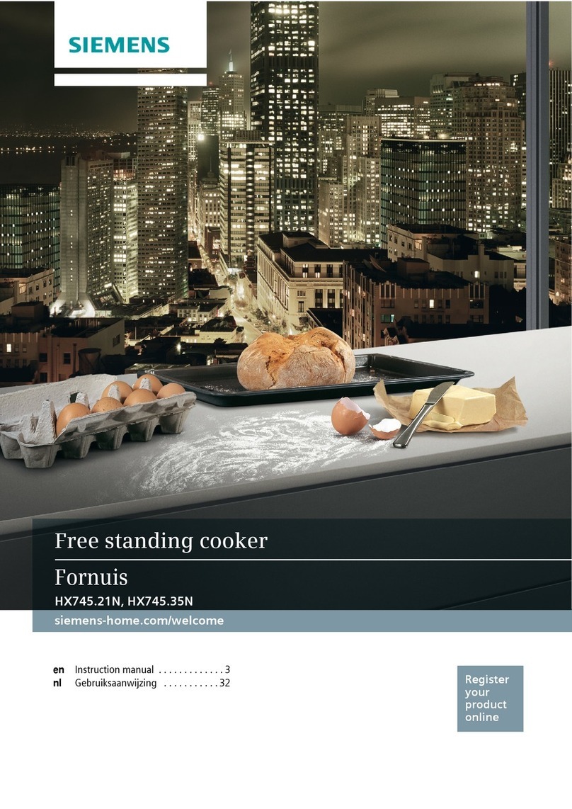 Siemens Fornuis HX745 21N Series User manual