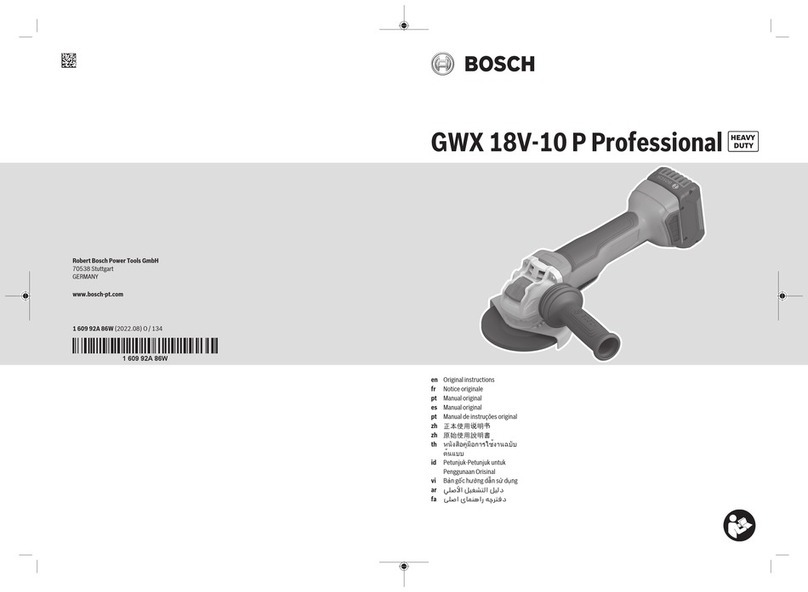 Bosch Professional GWX 18V-10 P User manual
