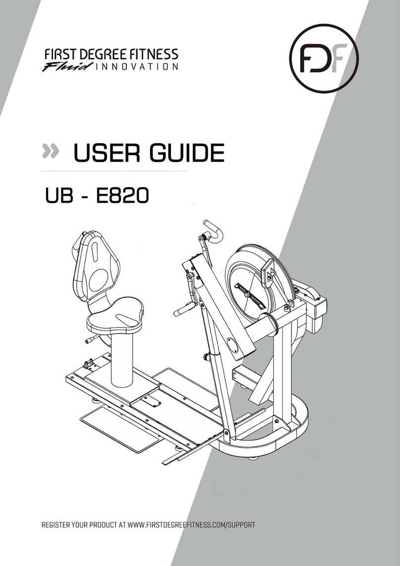 First Degree Fitness UB-E820 user guide