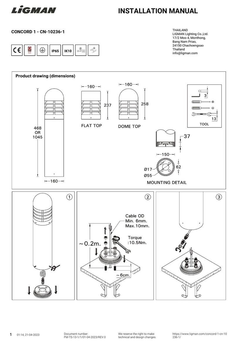 LIGMAN CONCORD 1 installation manual