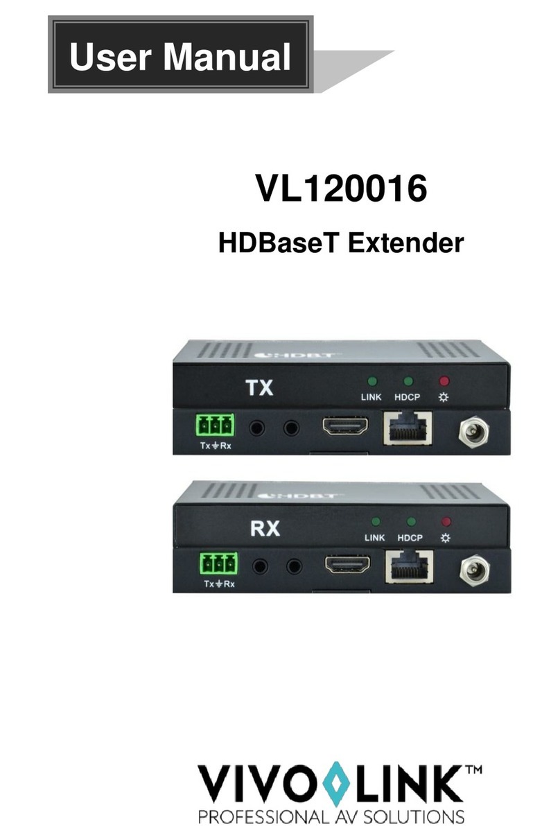 Vivo Link HDBaseT VL120016 user manual
