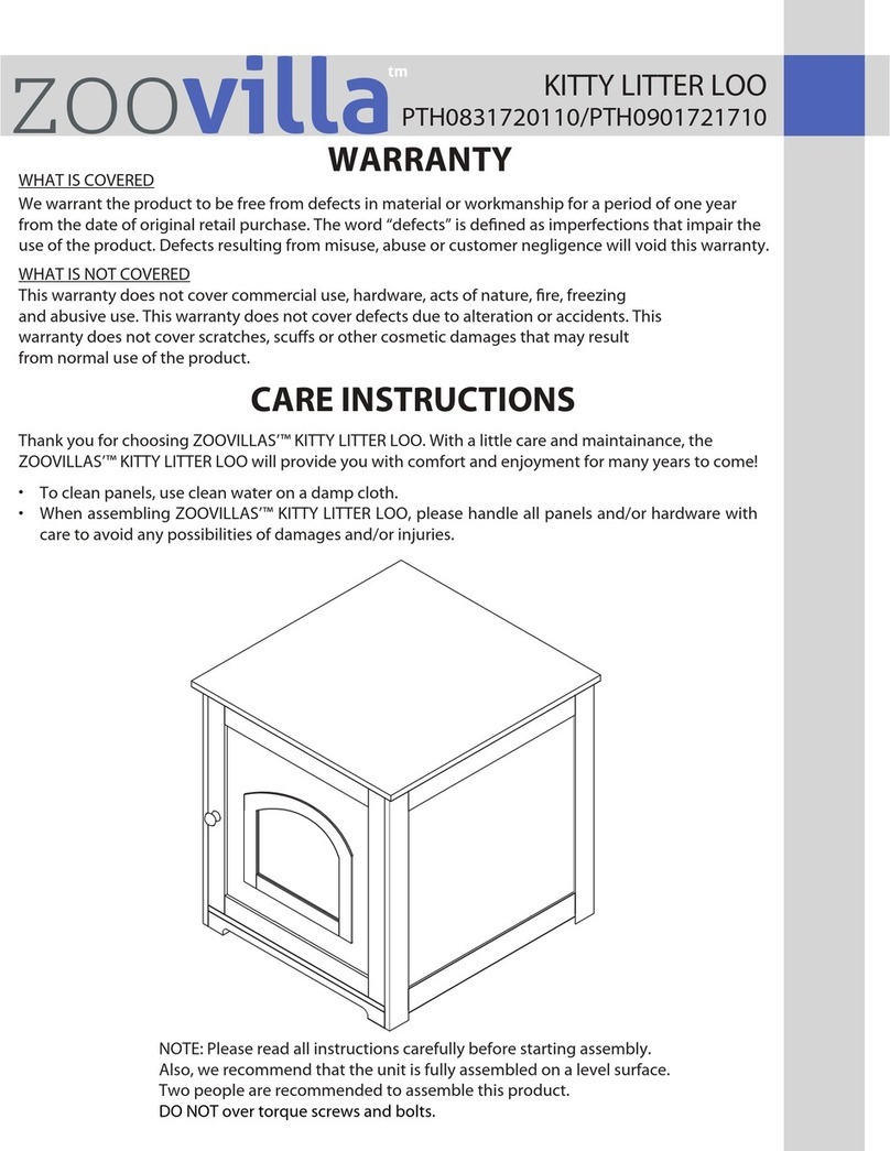 Zoovilla KITTY LITTER LOO PTH0831720110 quick start guide Zoovilla KITTY LITTER LOO PTH0831720110 quick start guide