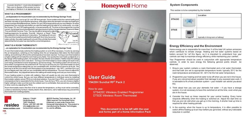 Honeywell Home ST9420C user guide