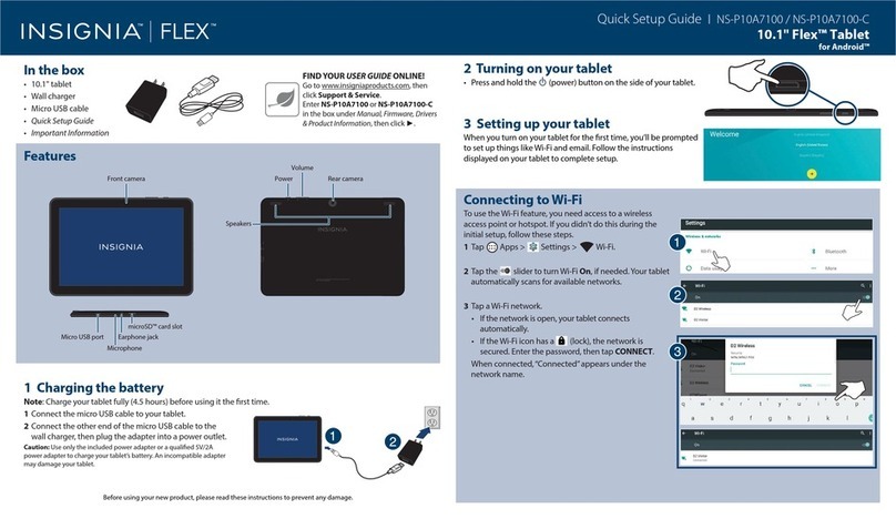 Insignia Flex Series NS-P10A7100-C Quick setup guide