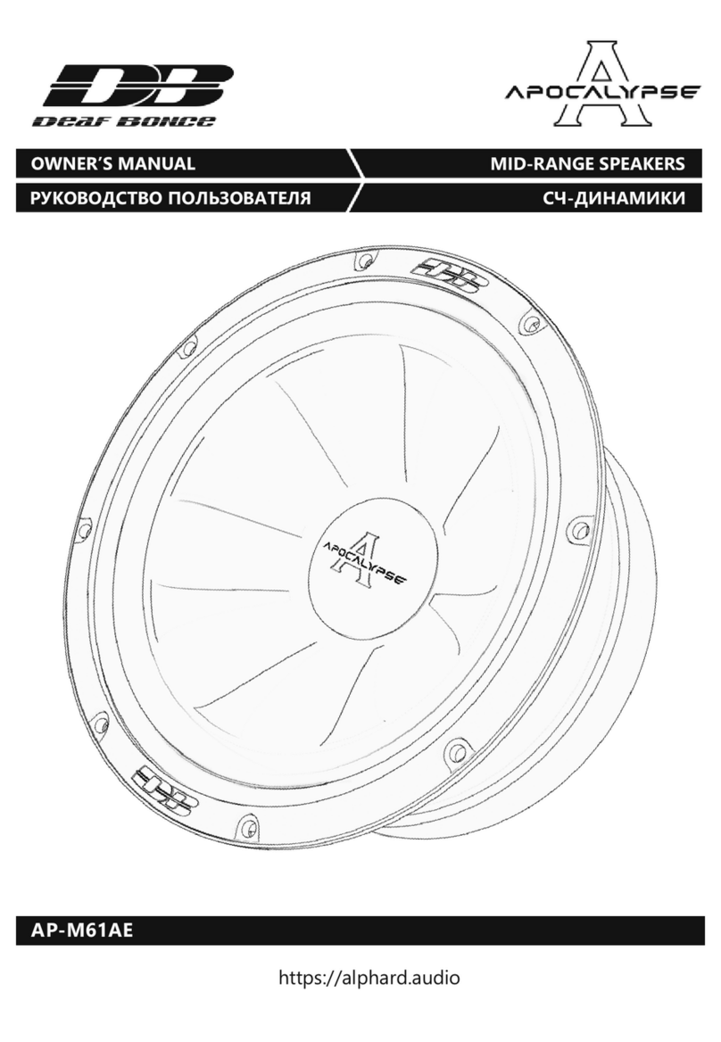 Deaf Bonce APOCALYPSE AP-M61AE owner's manual