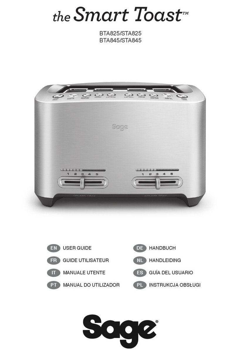 Sage Smart Toast BTA845 user guide