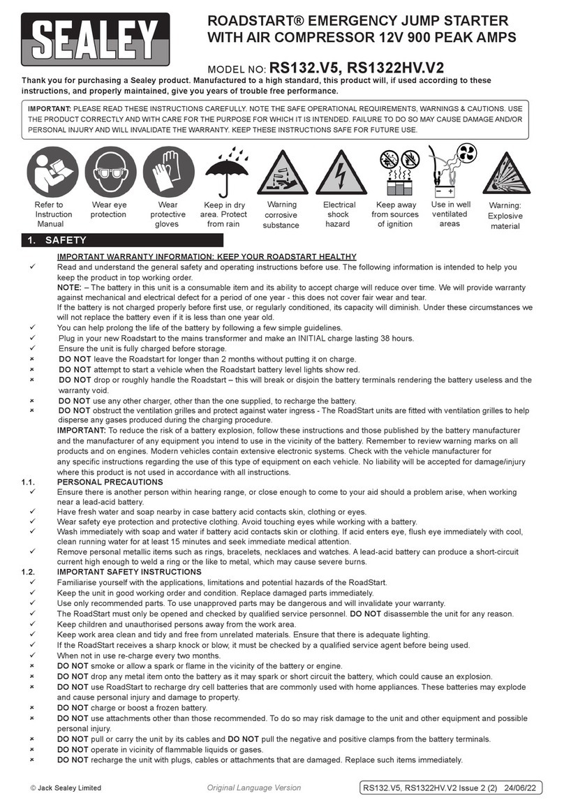 Sealey ROADSTART RS132.V5 User manual
