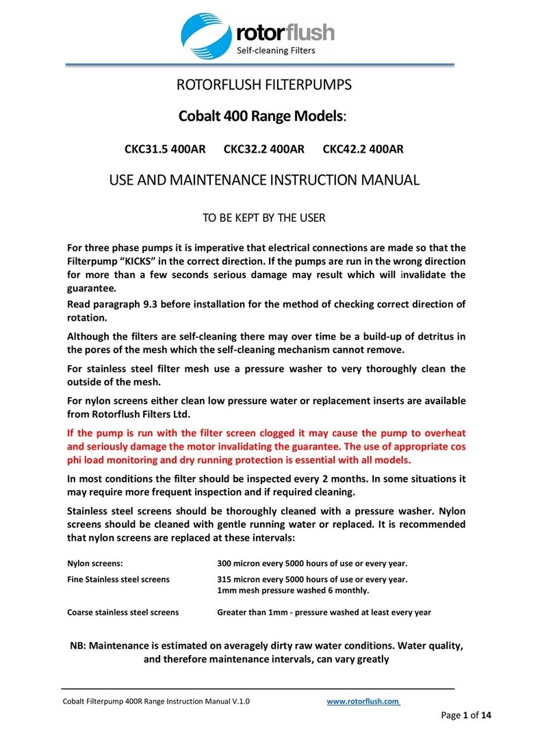 ROTORFLUSH Cobalt 400 Use and maintenance instruction manual ROTORFLUSH Cobalt 400 Use and maintenance instruction manual