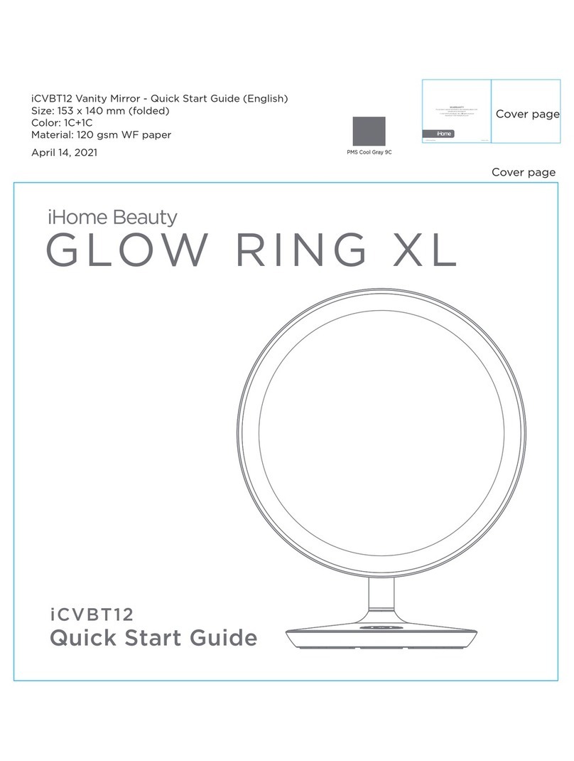 iHome GLOW RING XL quick start guide