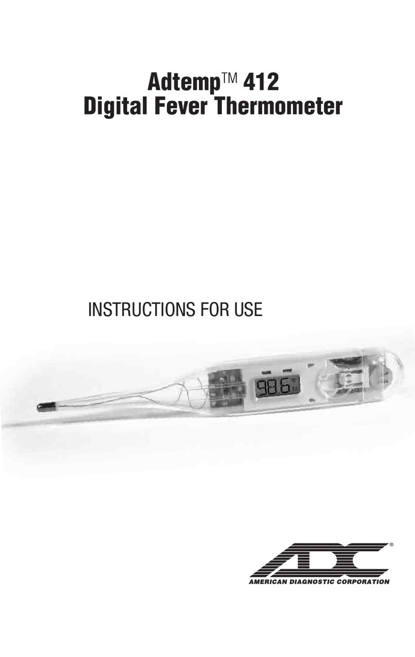 ADC Adtemp 412 Instructions for use
