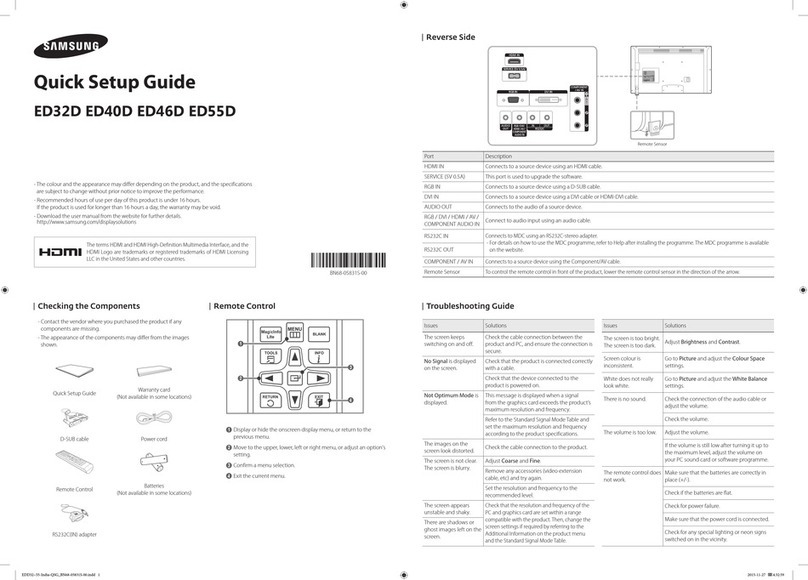 Samsung ED40D User manual