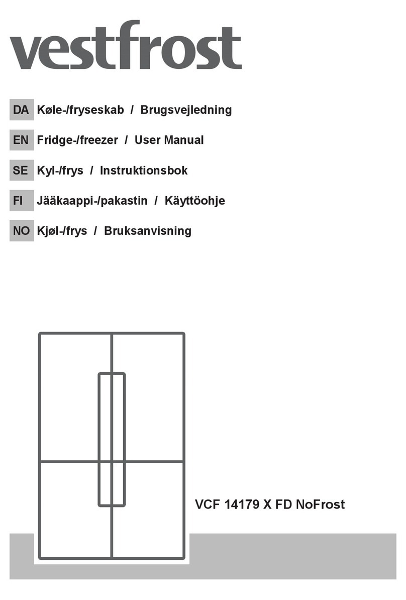 Vestfrost VCF 14179 X FD NoFrost User manual