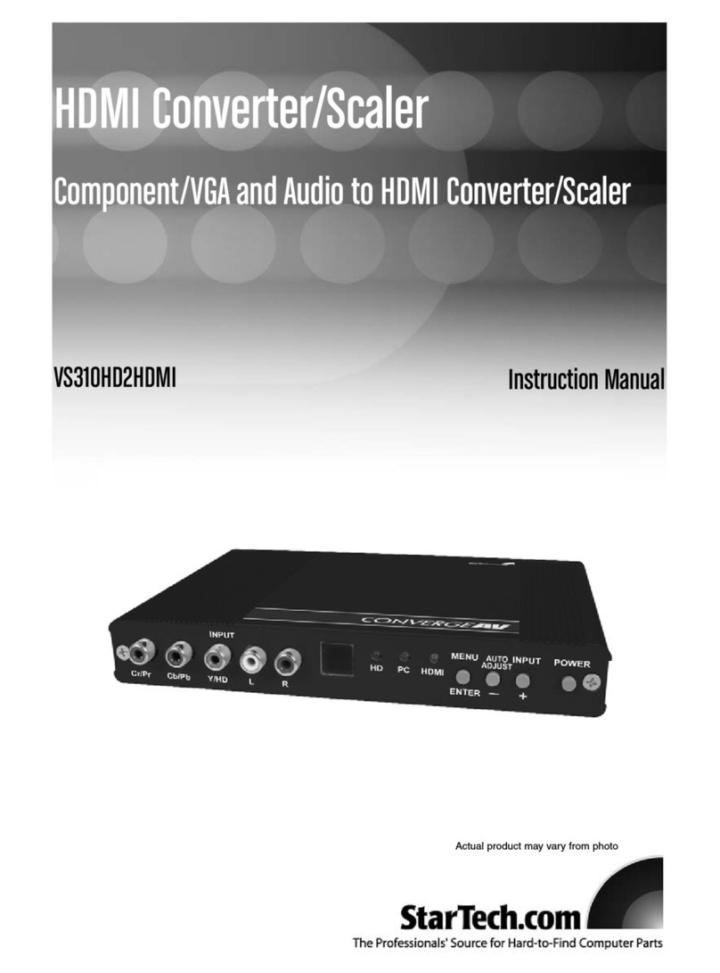 StarTech.com VS310HD2HDMI User manual StarTech.com VS310HD2HDMI User manual