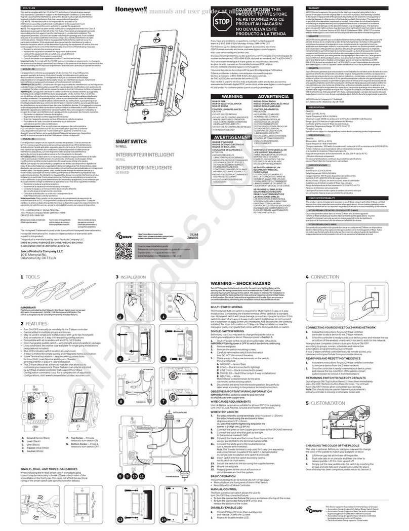 Honeywell 39348 User manual