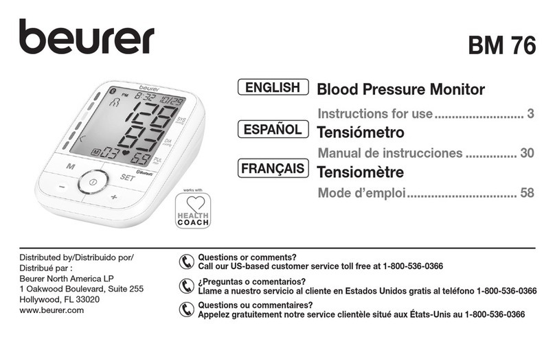 Beurer BM 76 User manual