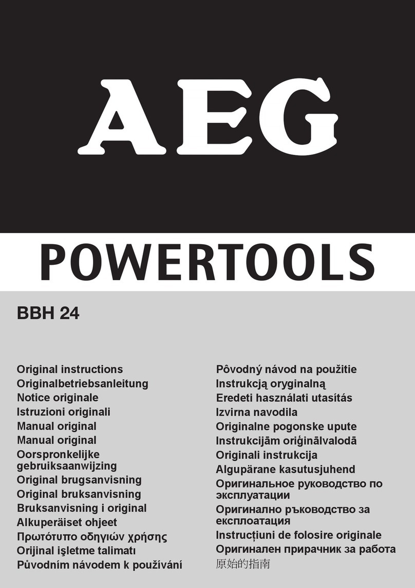 AEG BBH 24 User manual