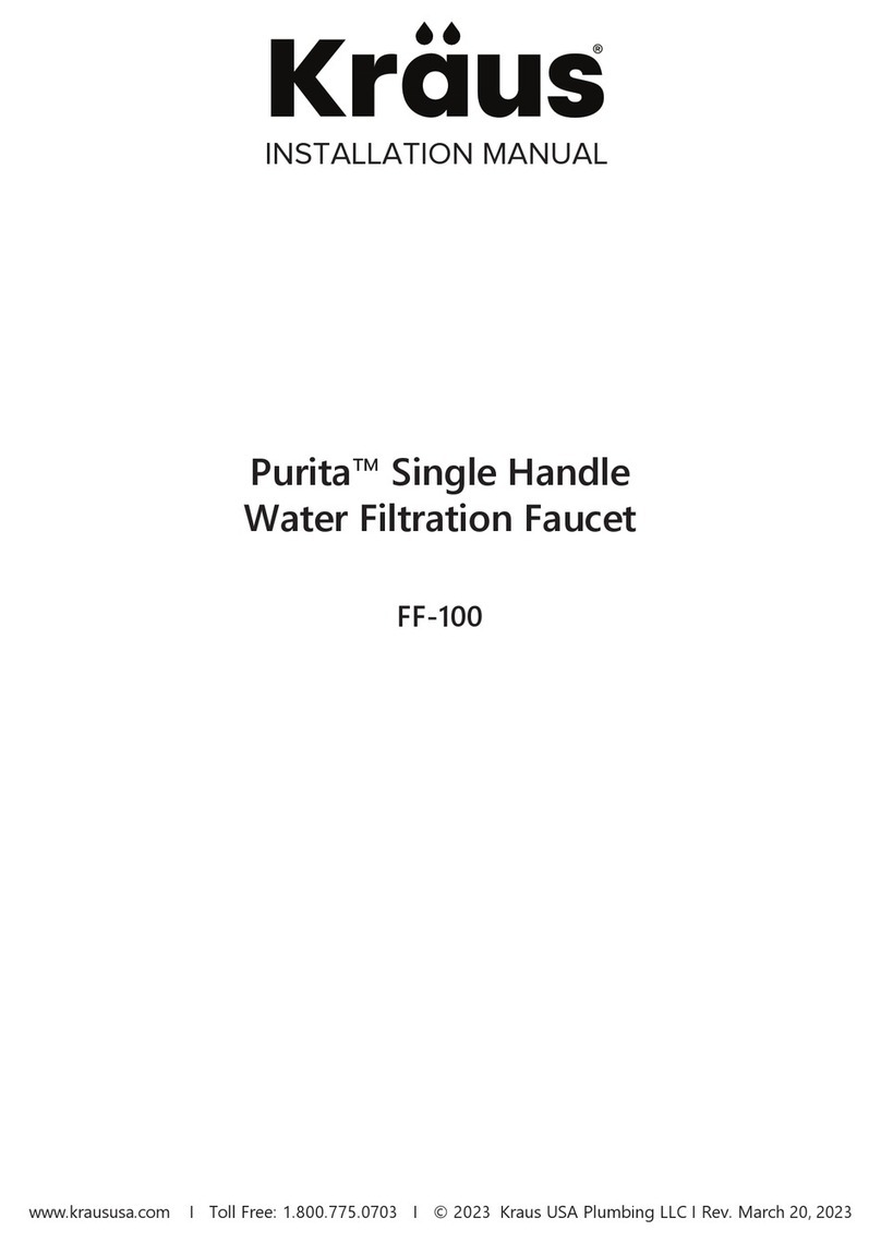 Kraus Purita KPF-2620-FF-100BB installation manual