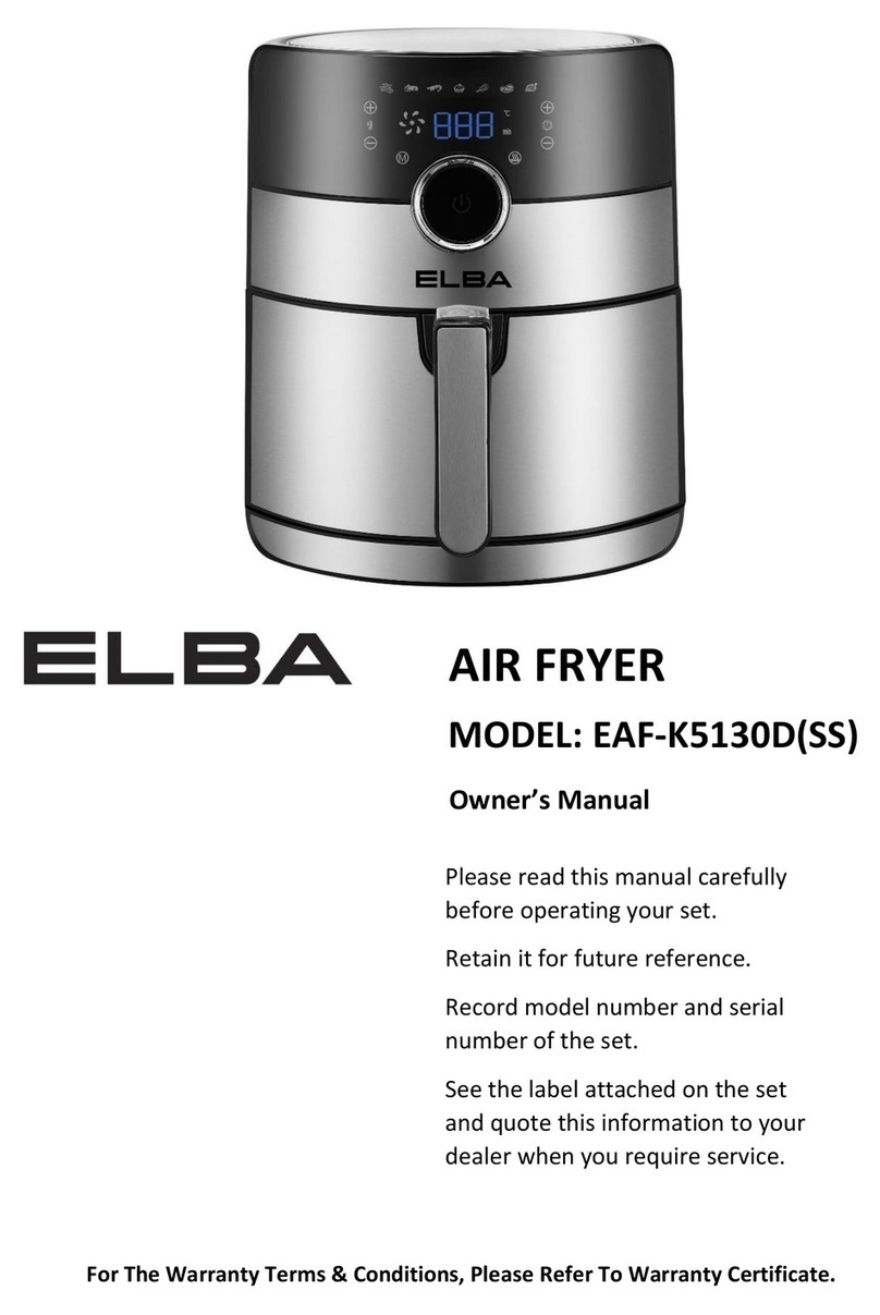 Elba EAF-K5130D owner's manual Elba EAF-K5130D owner's manual