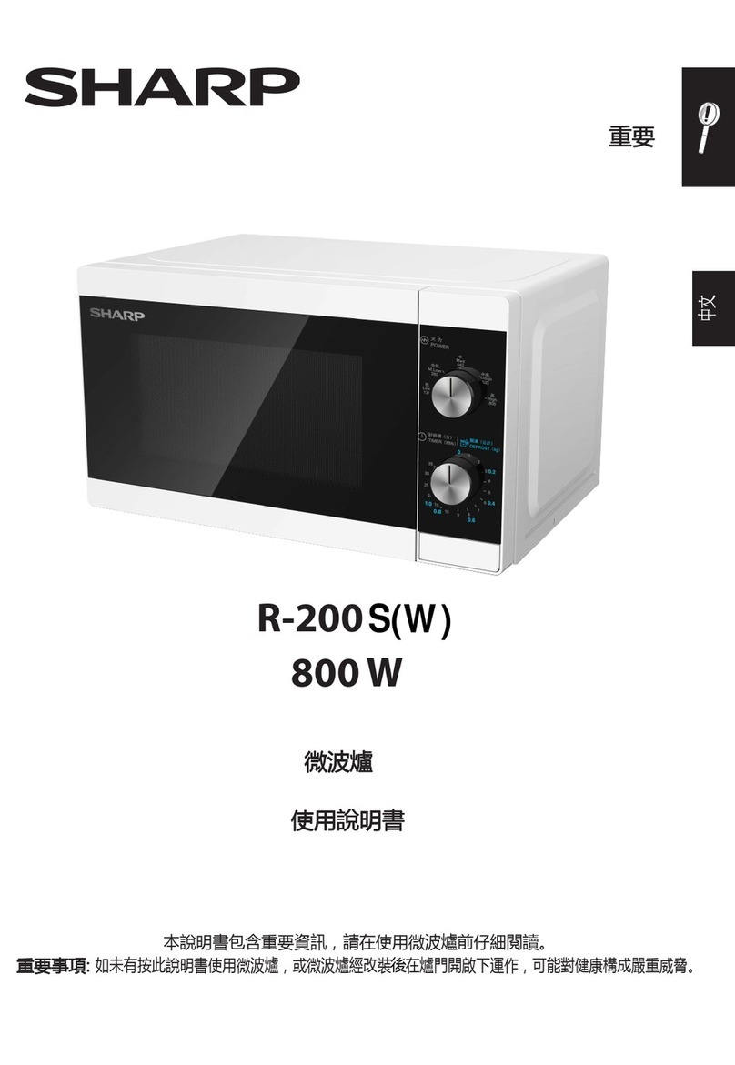 Sharp R-200S User manual