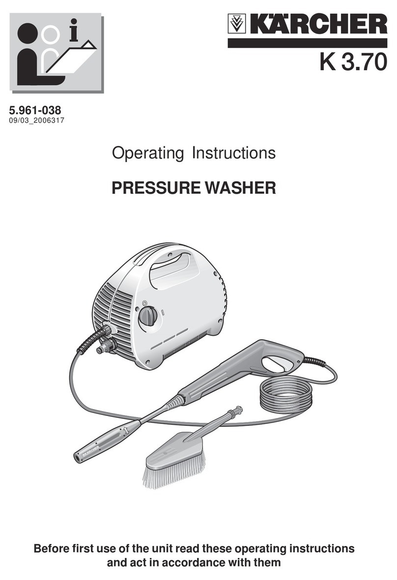 Kärcher K 3.70 User manual Kärcher K 3.70 User manual