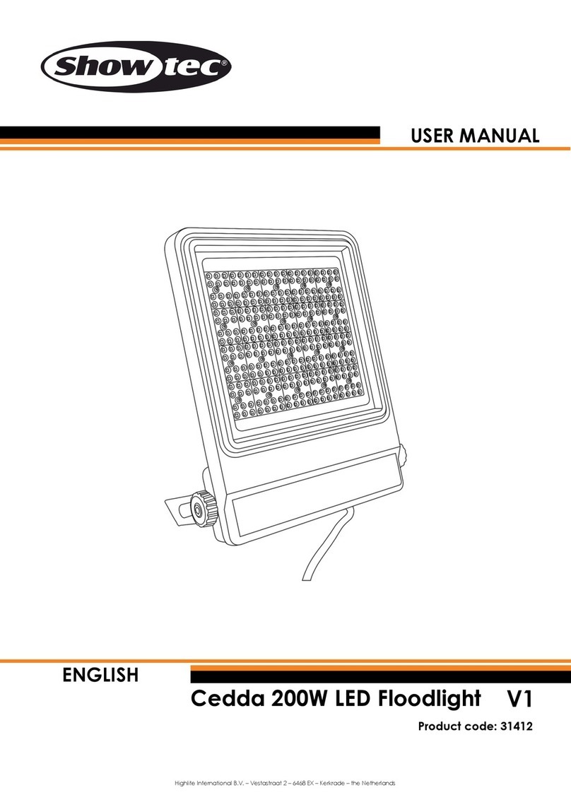Show Tec Cedda 200W LED Floodlight V1 User manual
